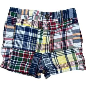 Ralph Lauren Patchwork Madras Shorts Multicolor Plaid 3mo